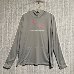 Under Armour Light Gray Tank Top with Black Logo